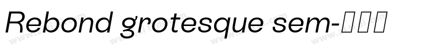 Rebond grotesque sem字体转换 Rebond grotesque sem字体转换
